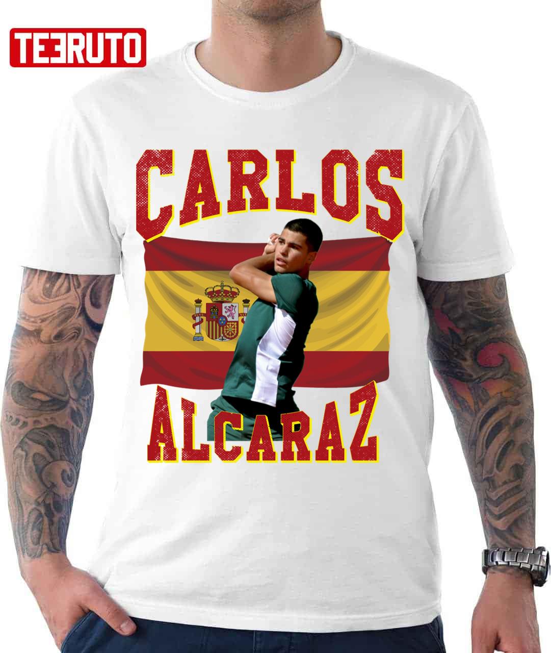 Spanish Tennis Player Graphic Carlos Alcaraz Unisex Hoodie - Teeruto