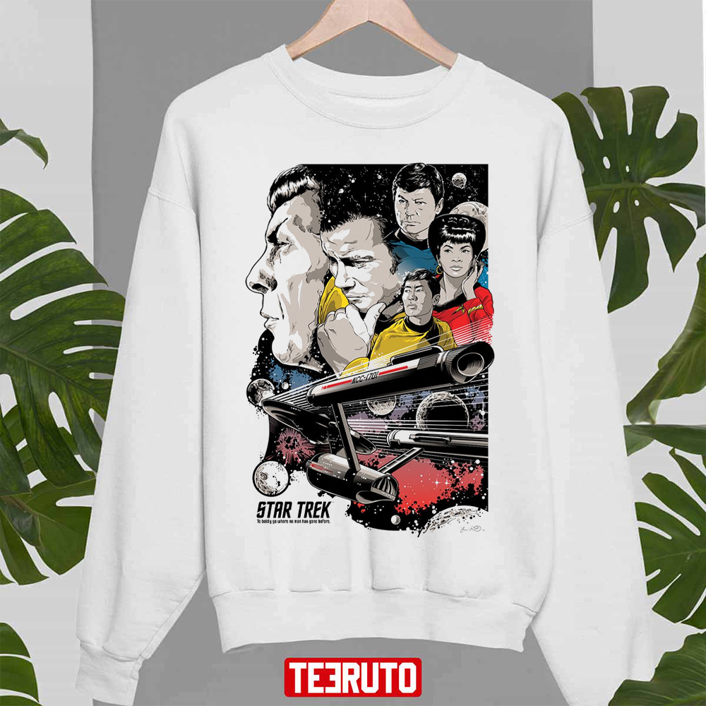 Star Trek 50 Artists 50 Years A New Art Unisex Sweatshirt