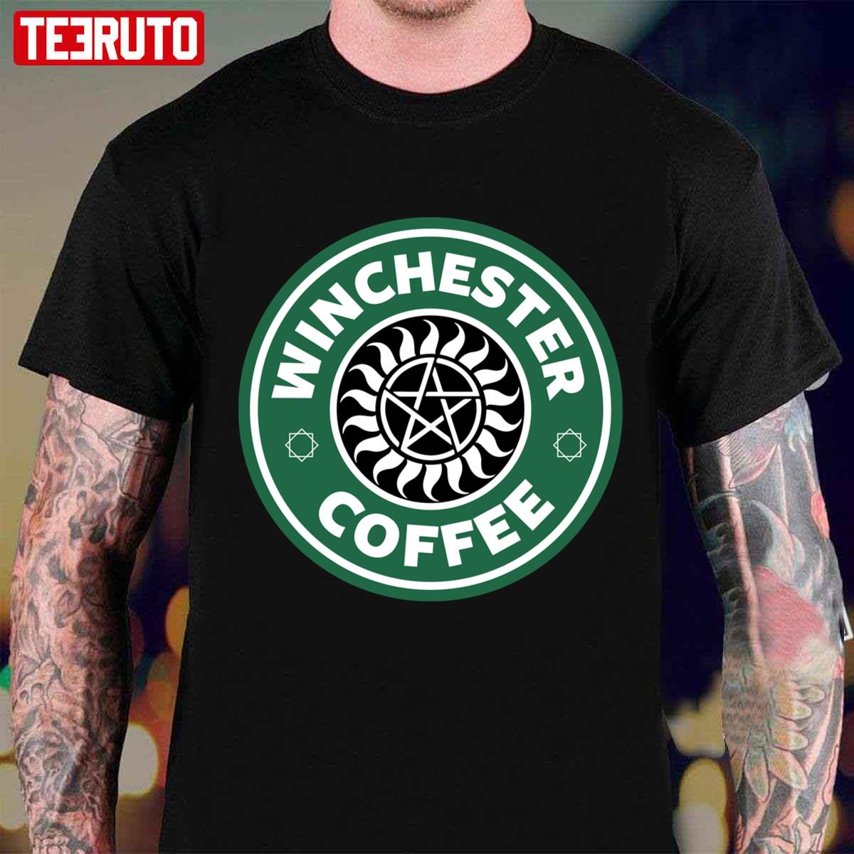 Supernatural Winchester Coffee Starbucks Unisex T-Shirt