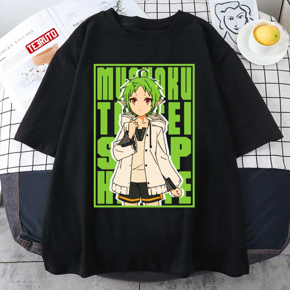 Sylphiette Insert Green Colour Mushoku Tensei Character Fanart Unisex T-shirt