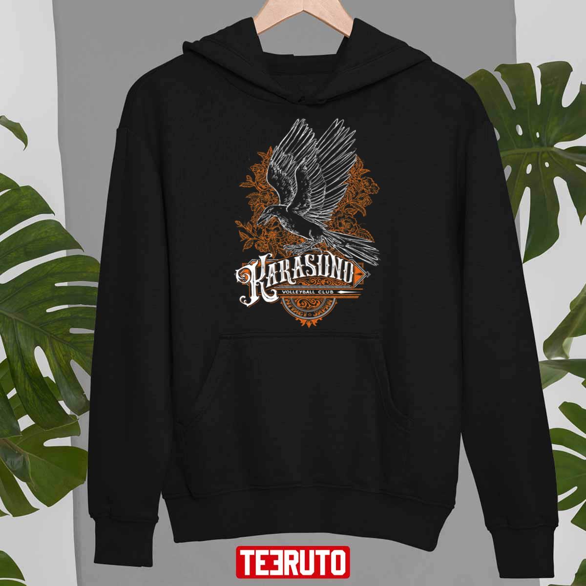 Team Types Karasuno Black Haikyuu Unisex Hoodie