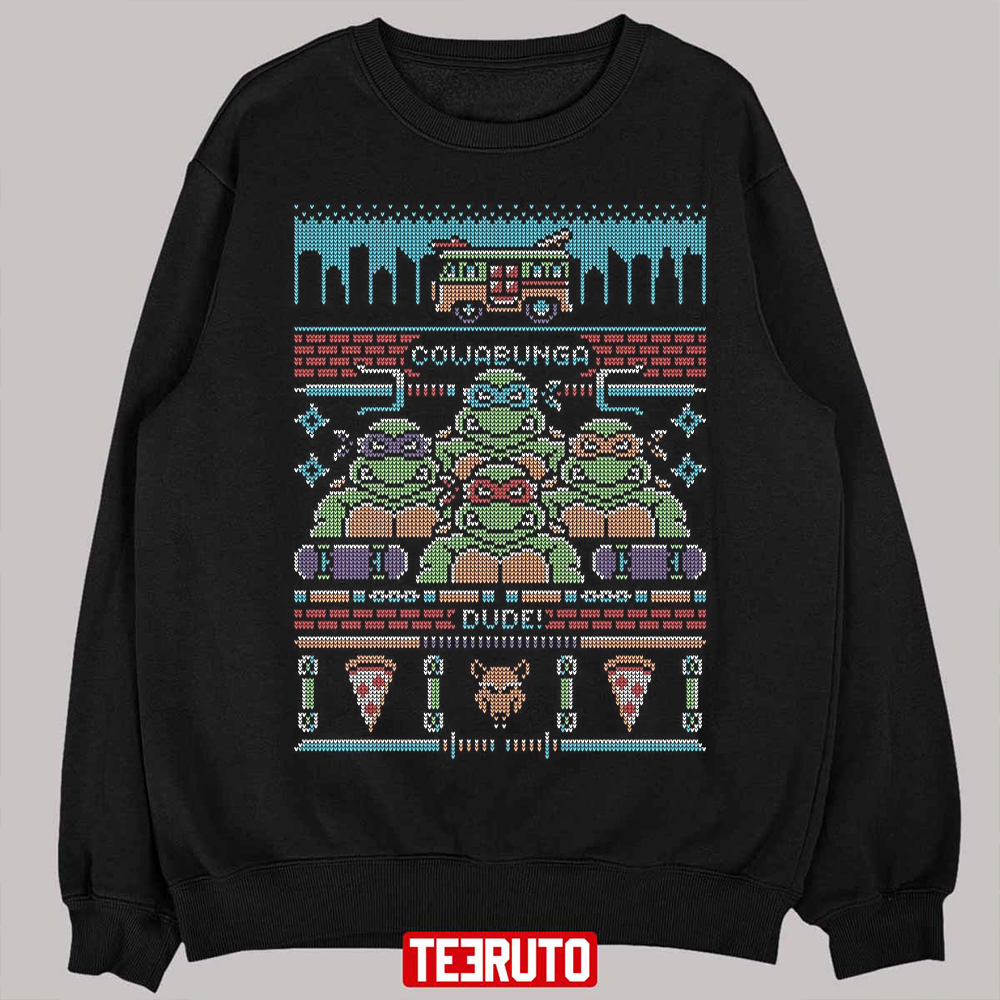Teenage Mutant Ugly Sweater Christmas Unisex Sweatshirt