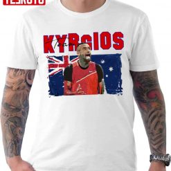 Tennis England Flag Art Nick Kyrgios Unisex T-Shirt