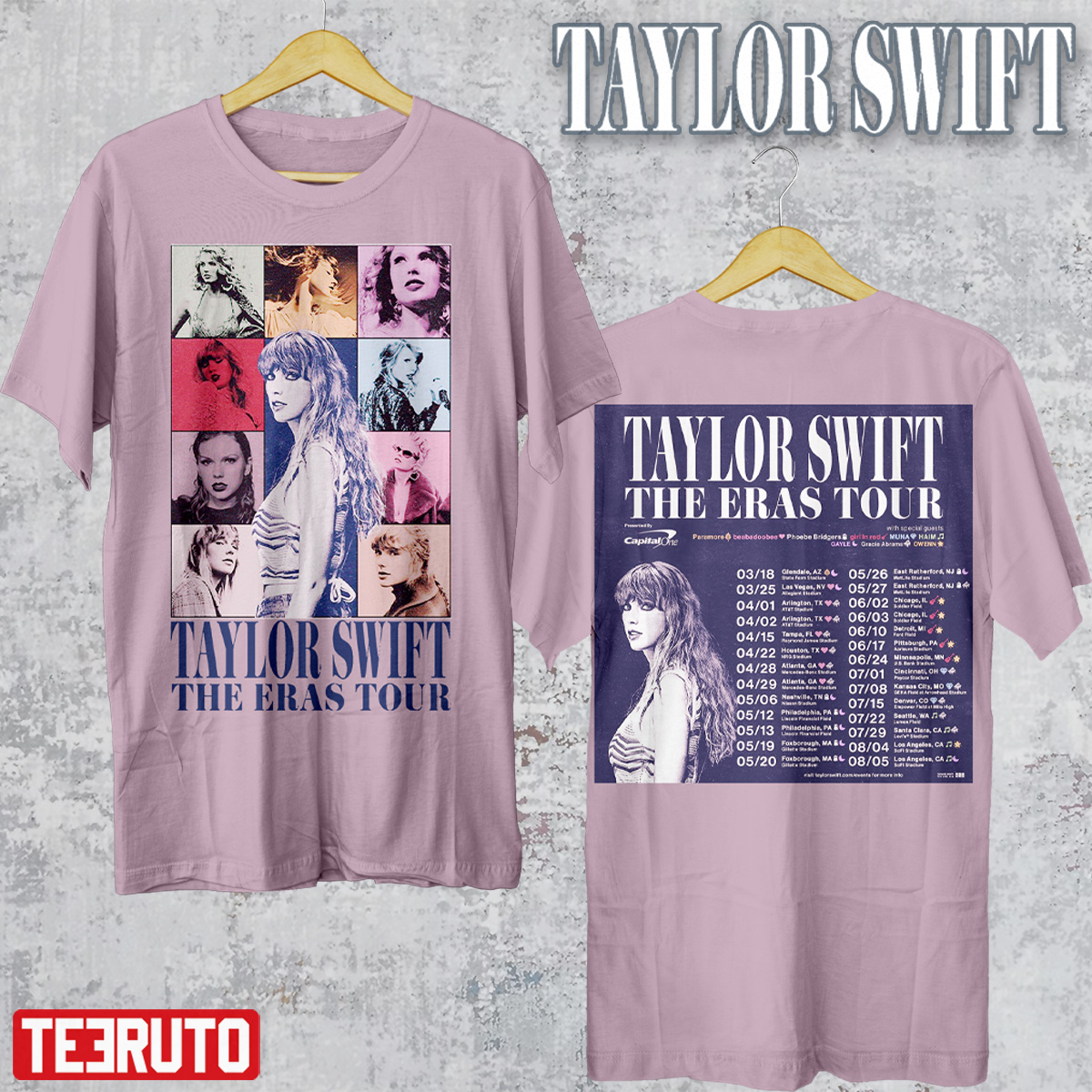 The Eras Tour TS Taylor Swft Tour 2023 (Light Pink Ver) Unisex T-Shirt