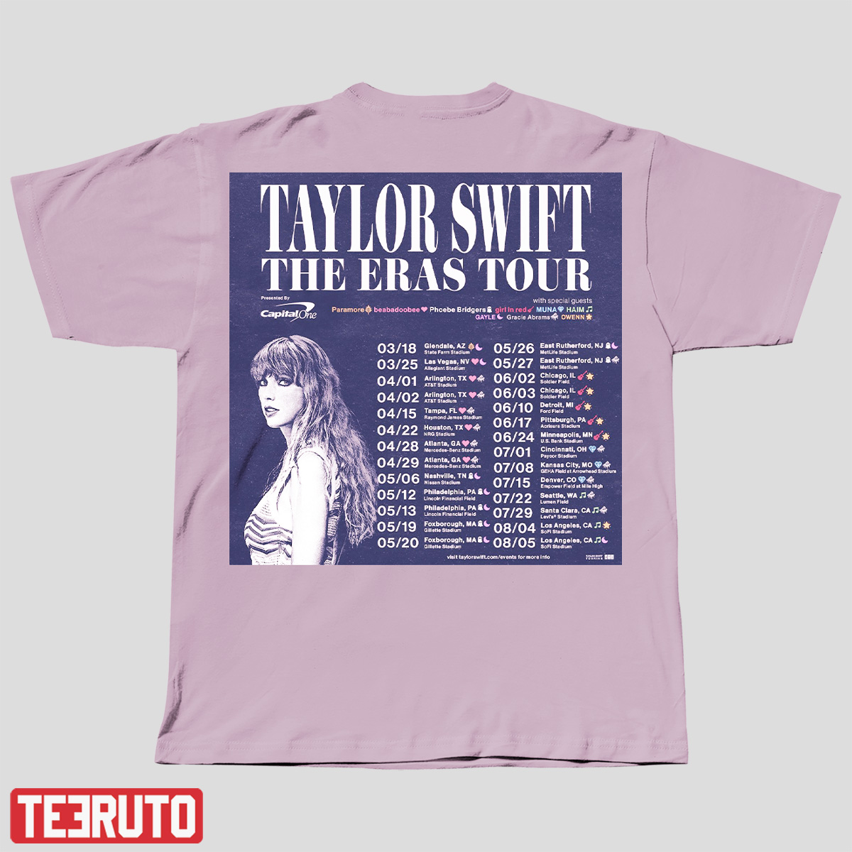 Taylor Swift The Eras Tour Mercedes-Benz Stadium Atlanta Georgia 2023 T- Shirt - TeeHex