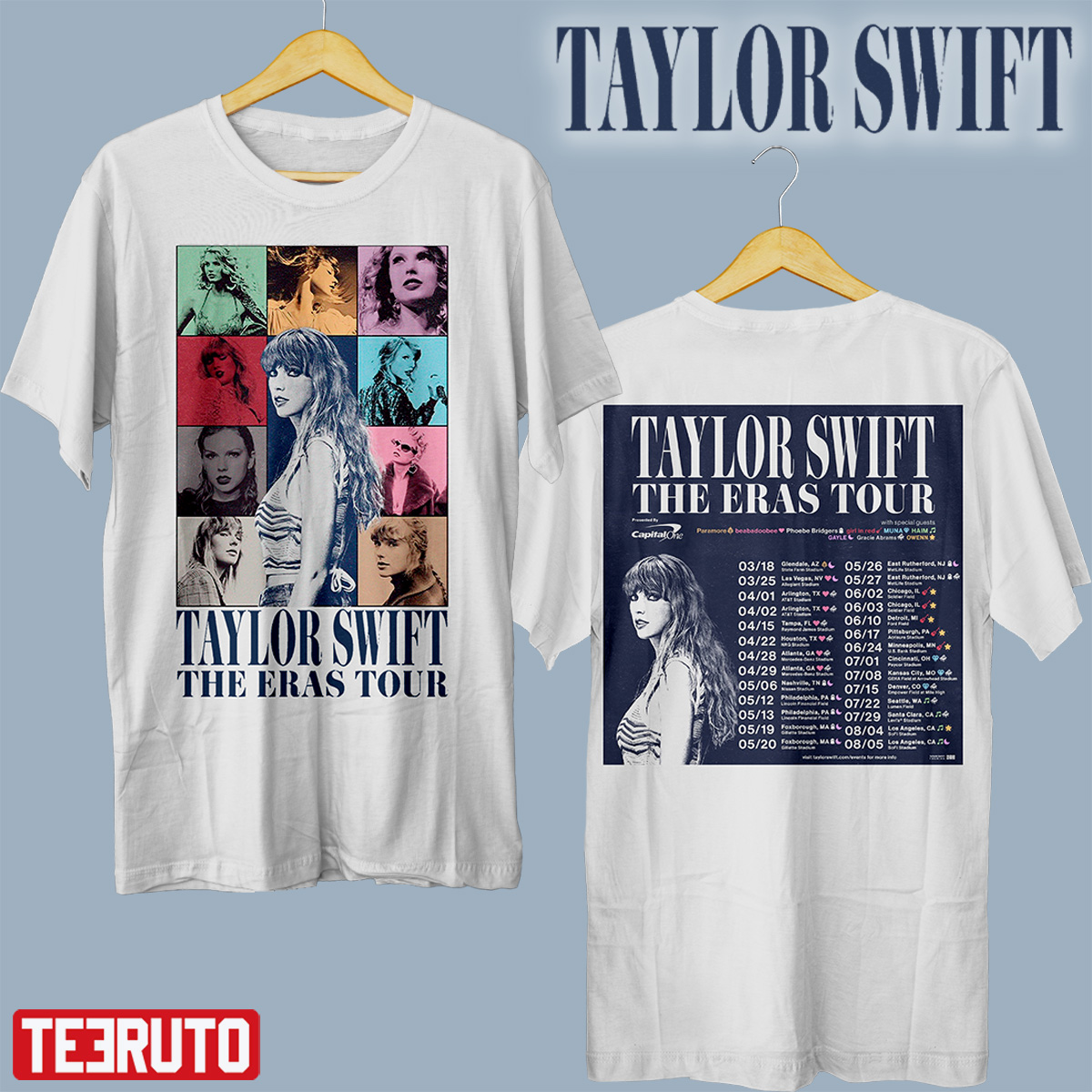 The Eras Tour TS Taylor Swft Tour 2023 White Ver Unisex T-Shirt