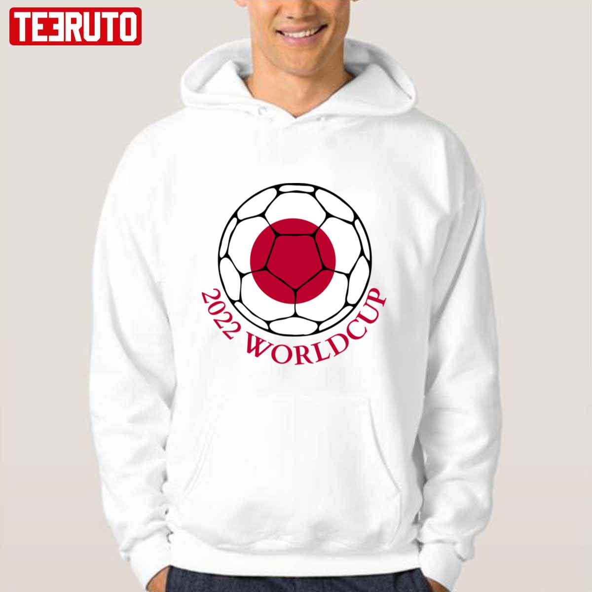 The Japanese Flag Ball Japan Flag Worldcup 2022 Unisex Hoodie