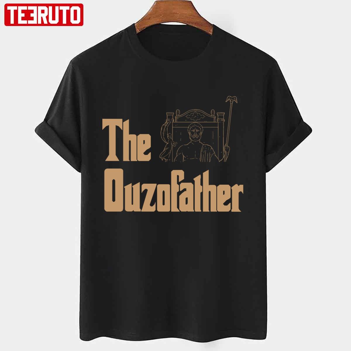 The Ouzofather Ouzo Greek Food And Drink History Joke Unisex T-Shirt