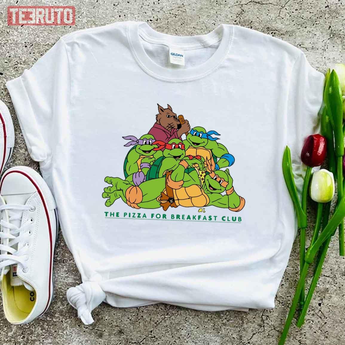 The Pizza For Breakfast Ninja Turtles Funny Unisex T-shirt
