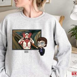 The Scream Painting Del Toro Guillermo El Hombre Pálido Gifts For Movie Fans Unisex Sweatshirt
