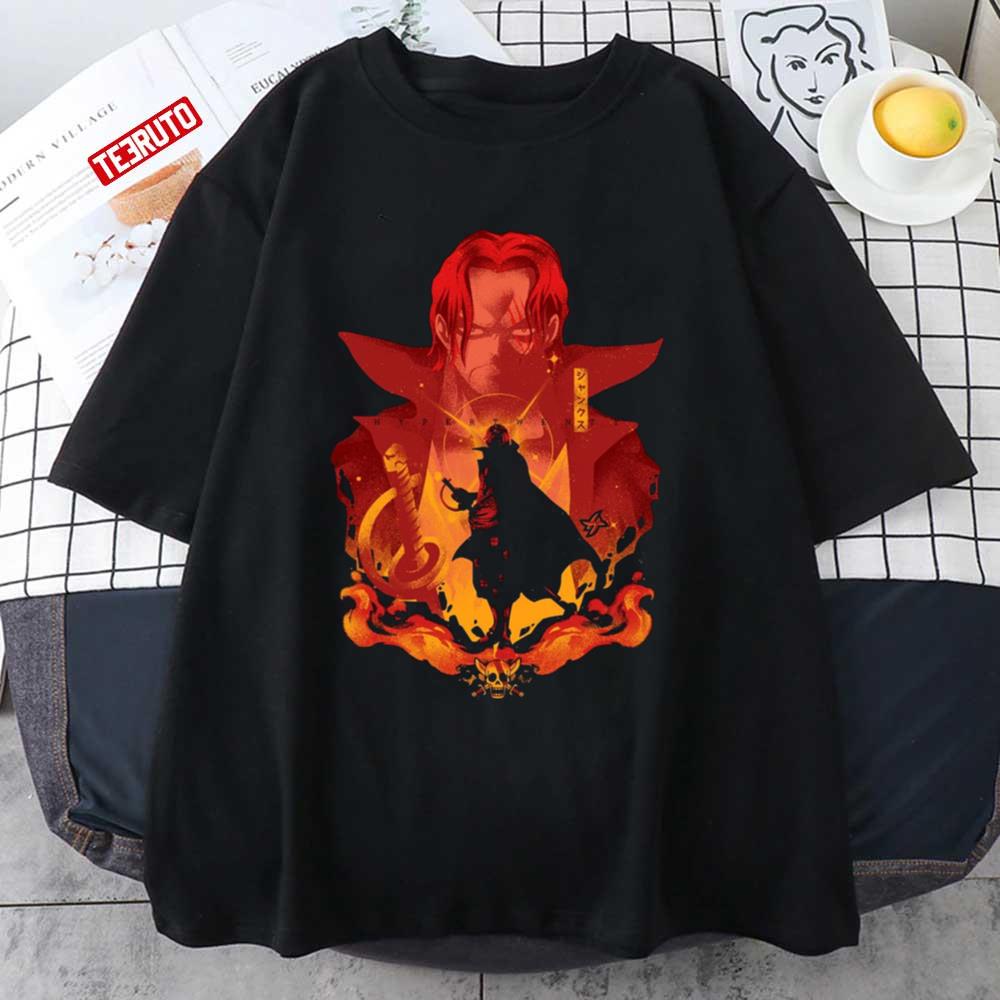 The Shadow Shanks One Piece Shanks Red Hair One Piece Unisex T-shirt