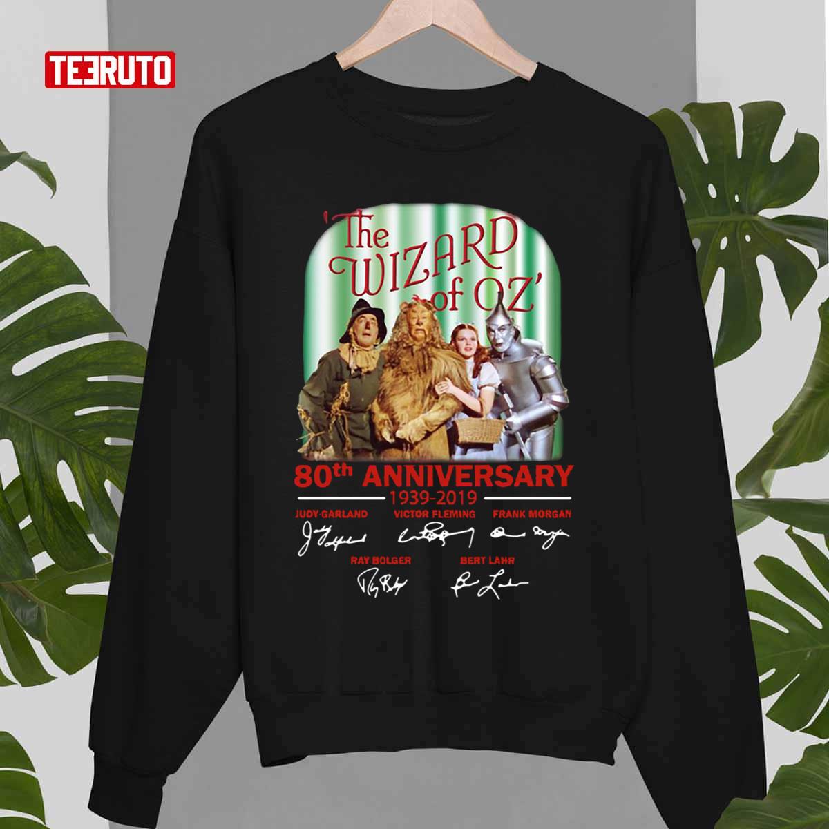 The Wizard Of Oz 80th Anniversary 1939-2019 Signatures Unisex Sweatshirt