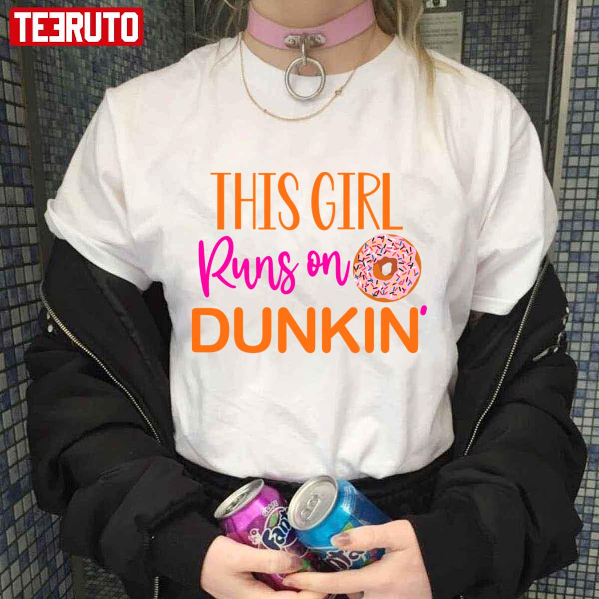 This Girl Runs On Dunkin’ Dunkin Donuts Unisex T-Shirt
