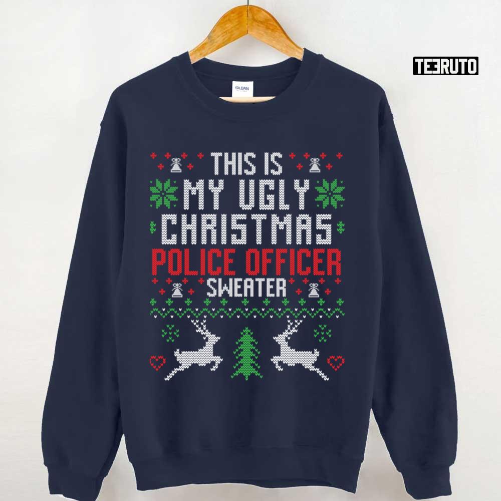 This Is My Police Officer Ugly Christmas Sweater Unisex Sweatshirt
