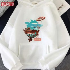Totoro With Umbrella Cute Art My Neighbor Totoro Unisex Hoodie