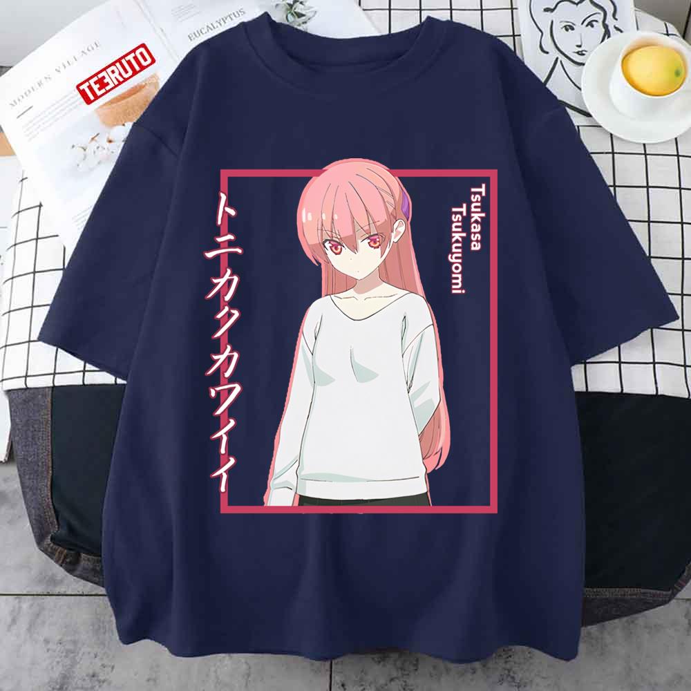 Tsukasa Tsukuyomiyuzaki With Shadow Colored Text Tonikaku Kawaii Unisex T-Shirt