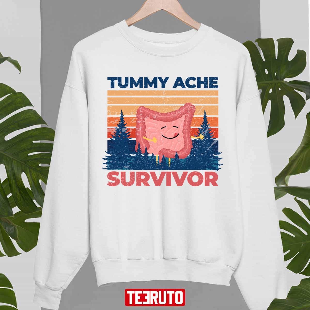 Tummy Ache Survivor Awesome Winter Decorations Retro Unisex Sweatshirt