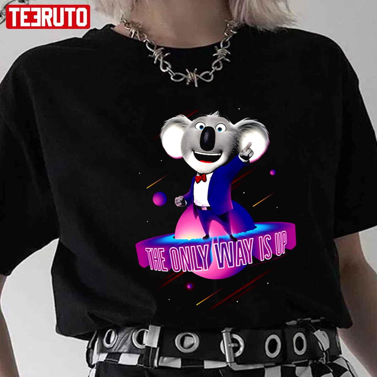 Two Roads Diverged In A Wood The Only Way Is Up Sing 2 Unisex T-shirt