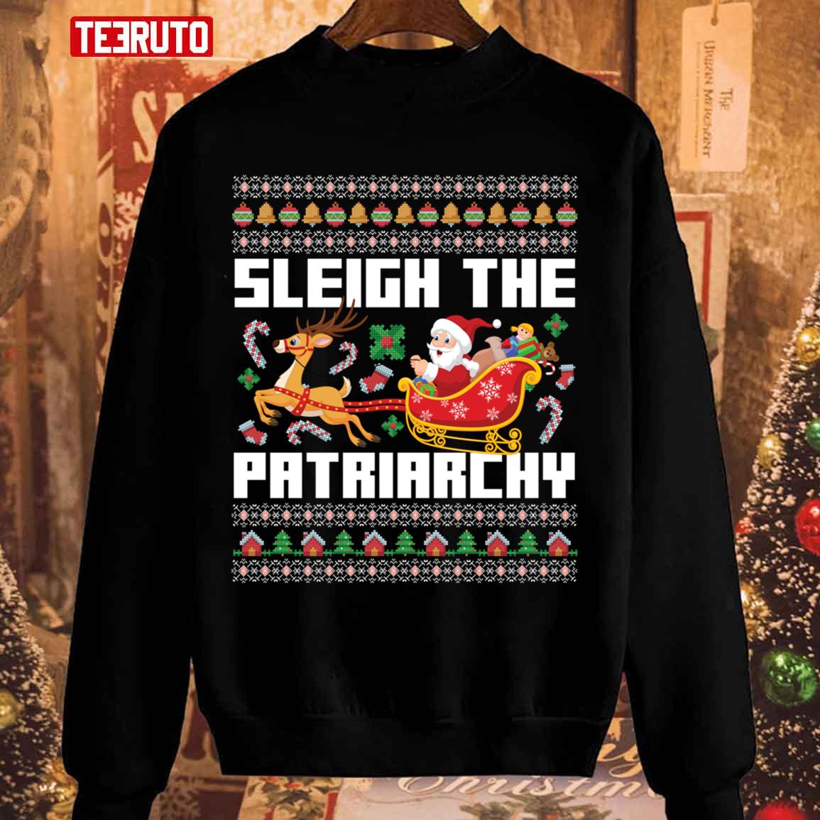 Ugly Sleigh All Day Christmas Unisex Sweatshirt