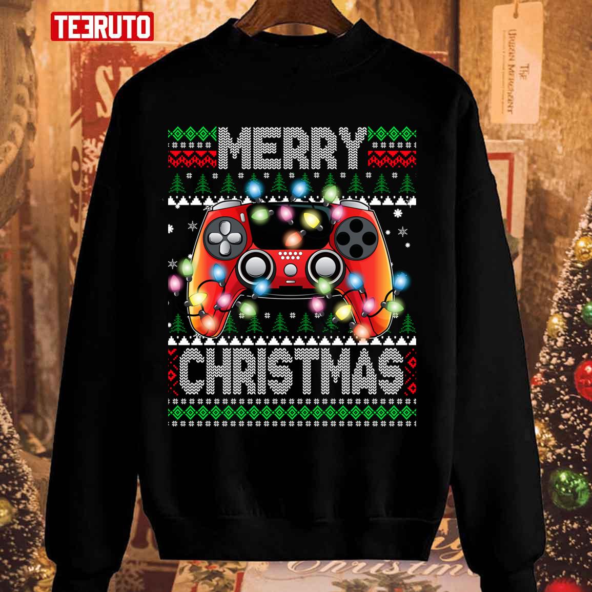 Video Game Controller Gamer Christmas Unisex Sweatshirt