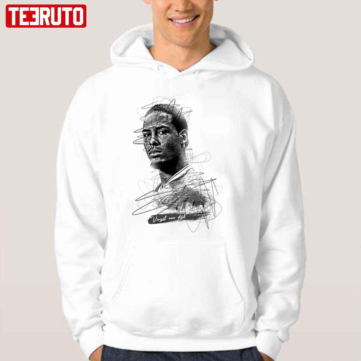 Virgil Van Dijk Abstract Sketch Art Unisex Hoodie