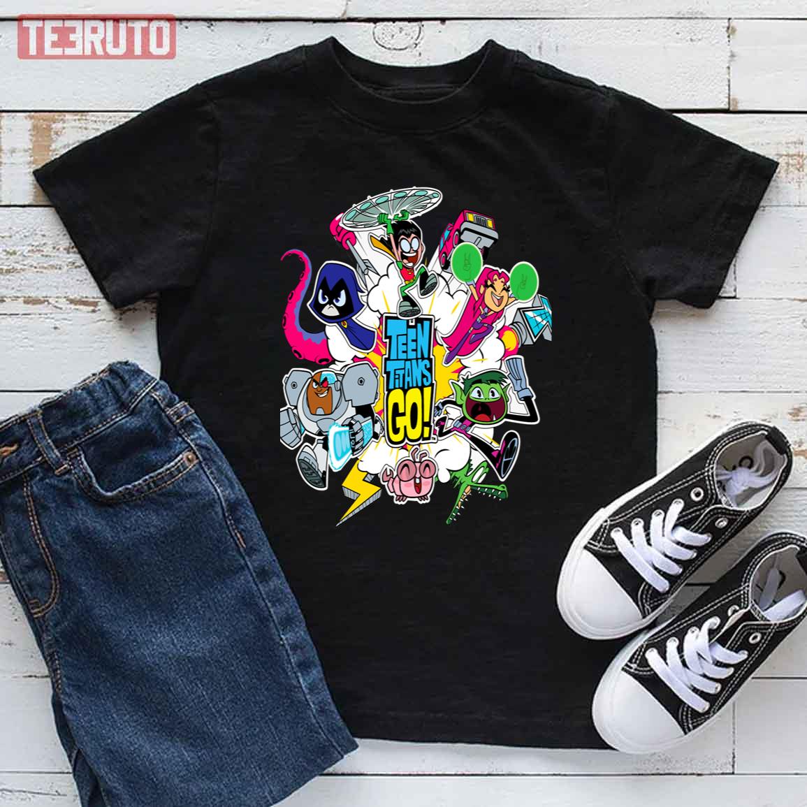 Waffles Funny Squad Teen Titans Go Unisex T-Shirt