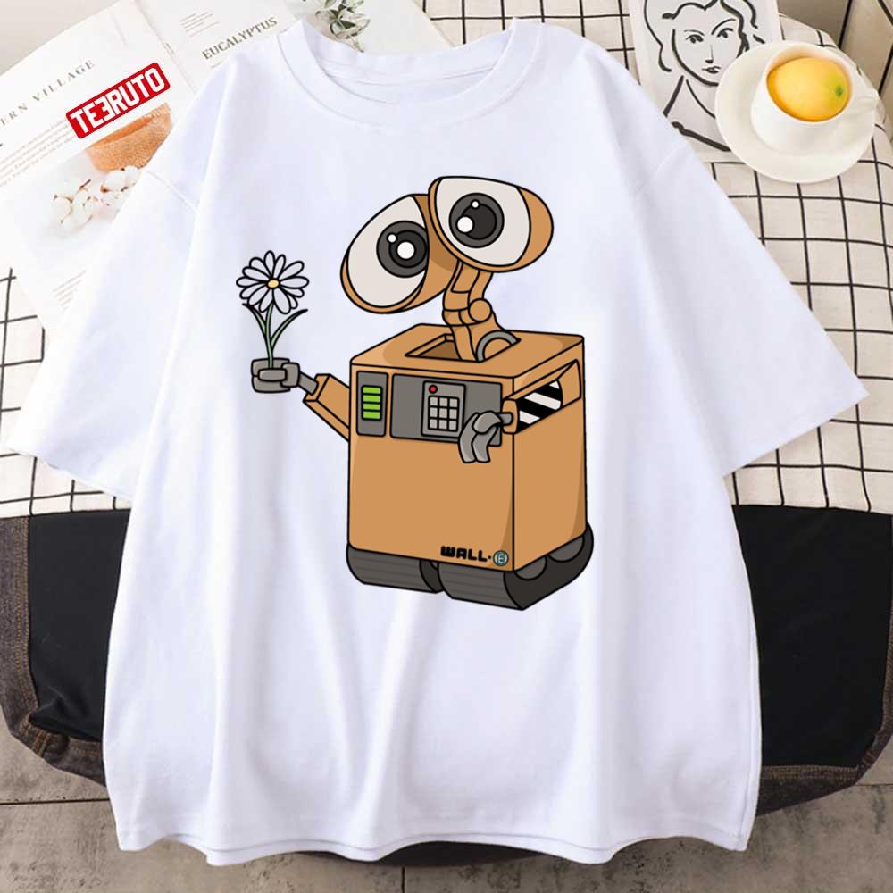 Want A Flower Wall-E Unisex T-Shirt