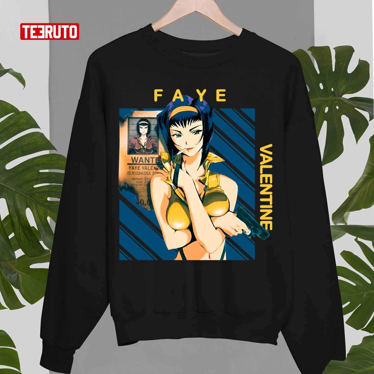 Wanted Flyer Faye Valentine Cowboy Bebop Unisex Sweatshirt