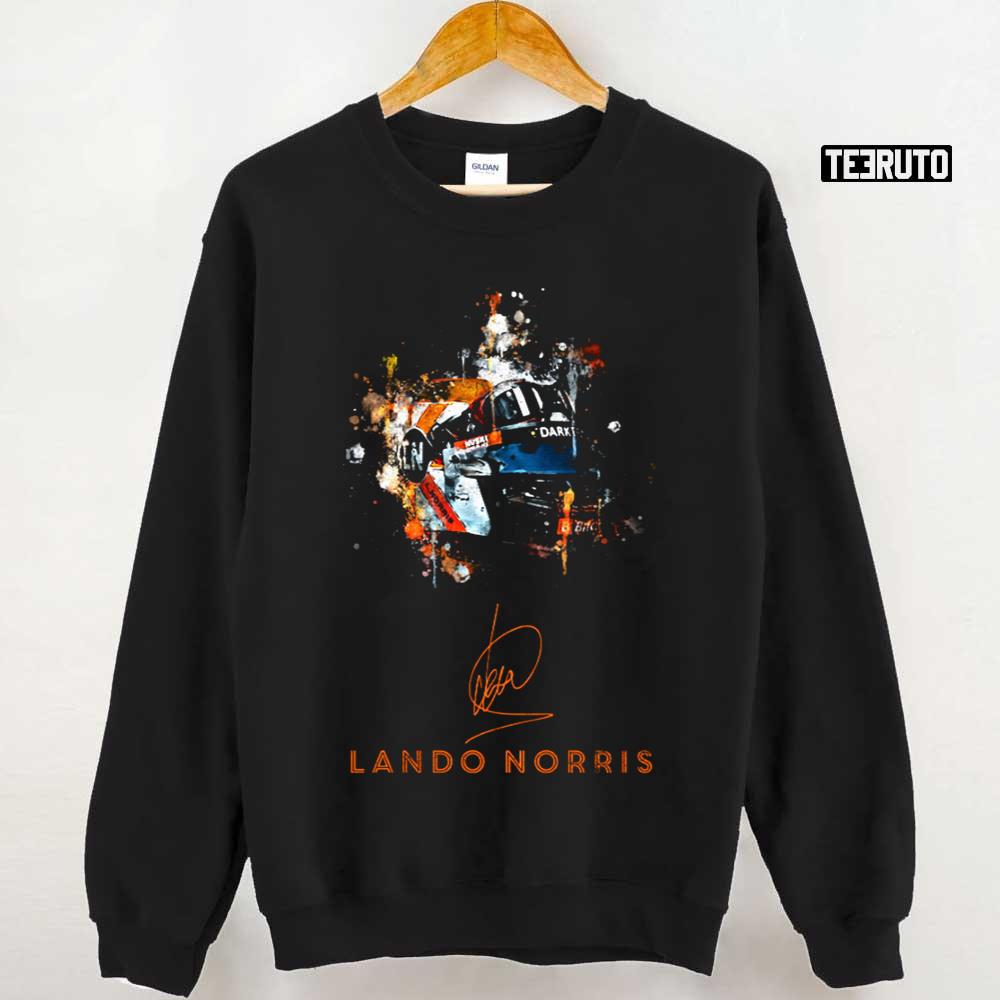 Watercolor Design Lando Norris Helmet F1 Unisex Sweatshirt