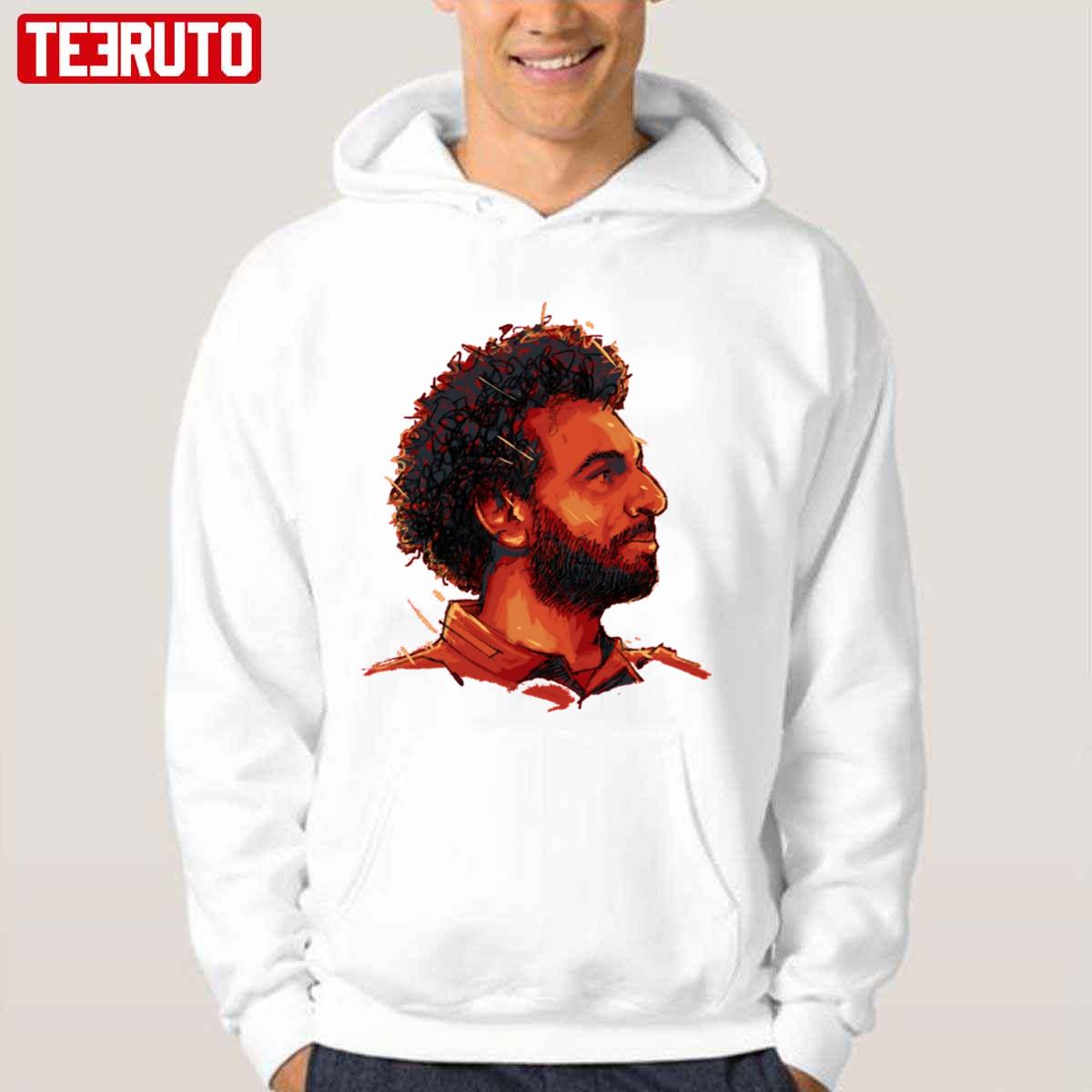 Watercolor Full Quality Mohamed Salah Unisex Hoodie