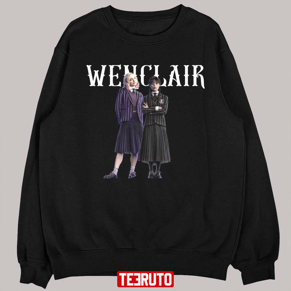 Wednesday Addams Netflix Typographic Logo Unisex T-shirt - Teeruto