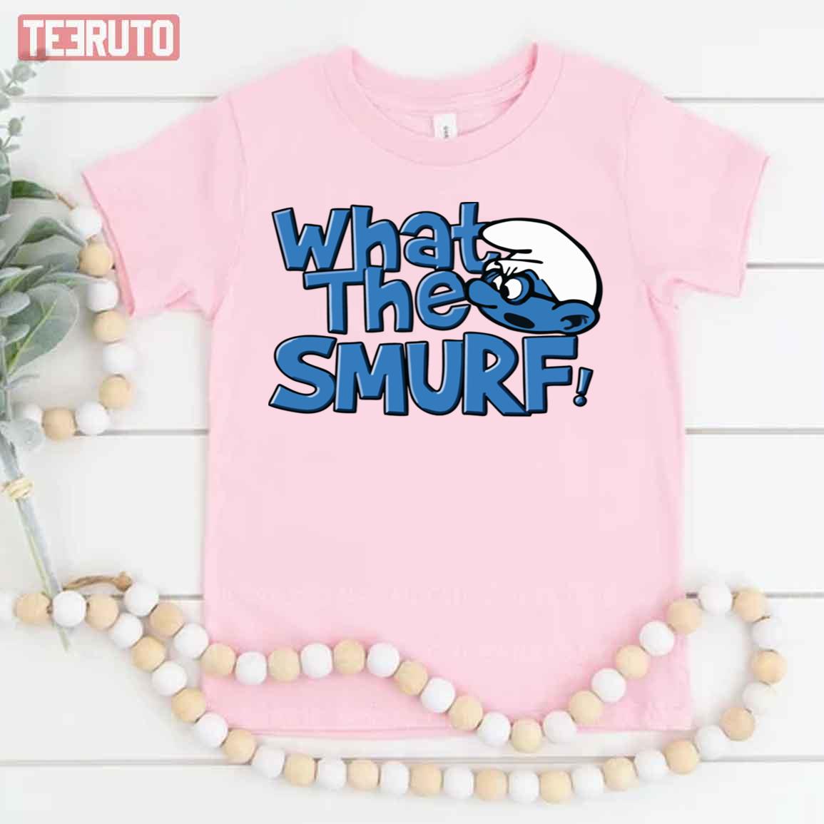 What The Smurf Funny Design Cartoon Unisex T-Shirt - Teeruto