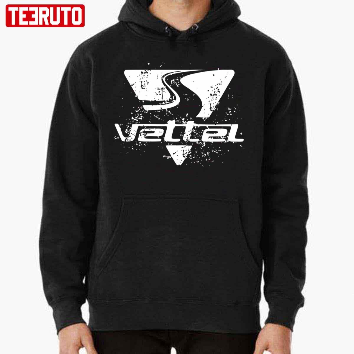 White Logo Sebastian Vettel Grunge Style Unisex Hoodie