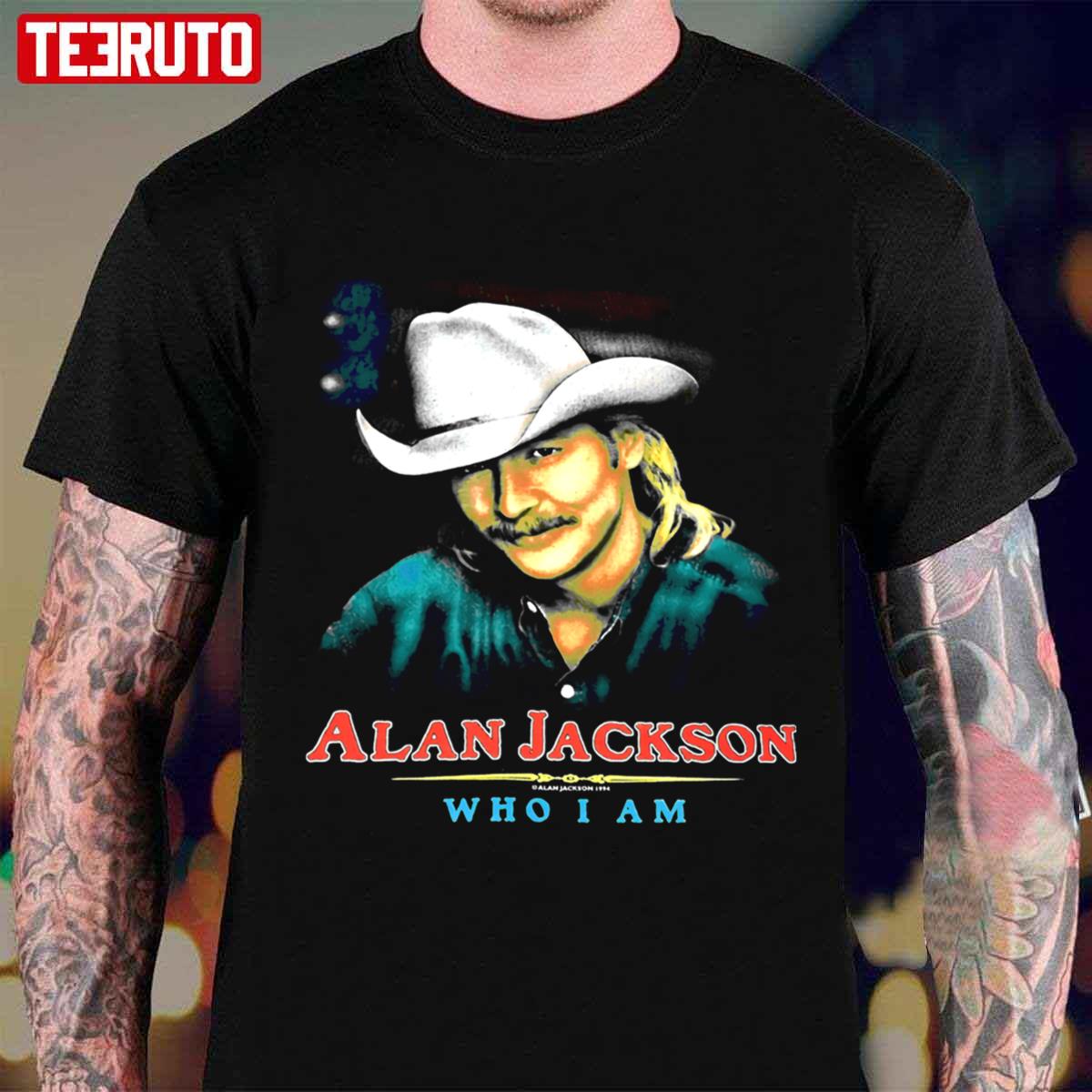 Who I Am Single Vintage 90s 1994 Alan Jackson Unisex T-Shirt - Teeruto