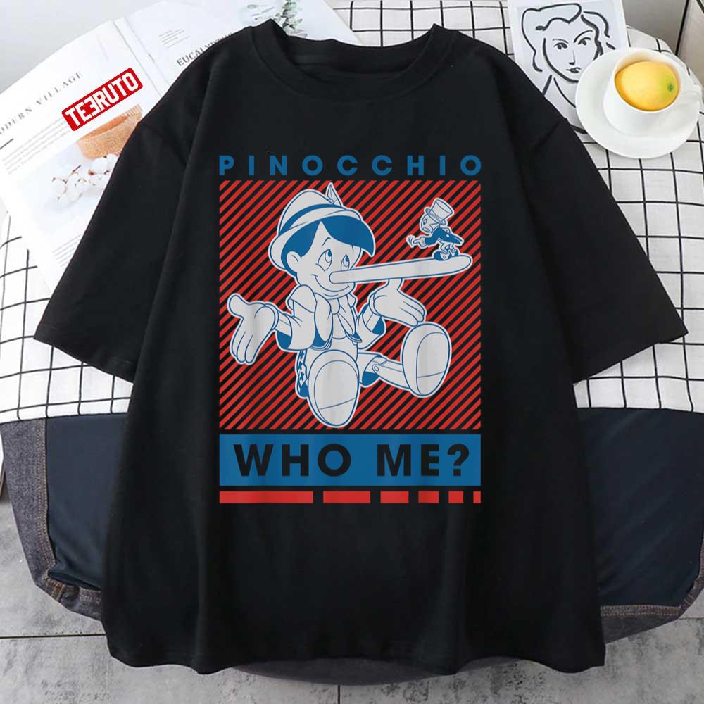 Who Me Pinocchio And Jiminy Cricket Unisex T-shirt