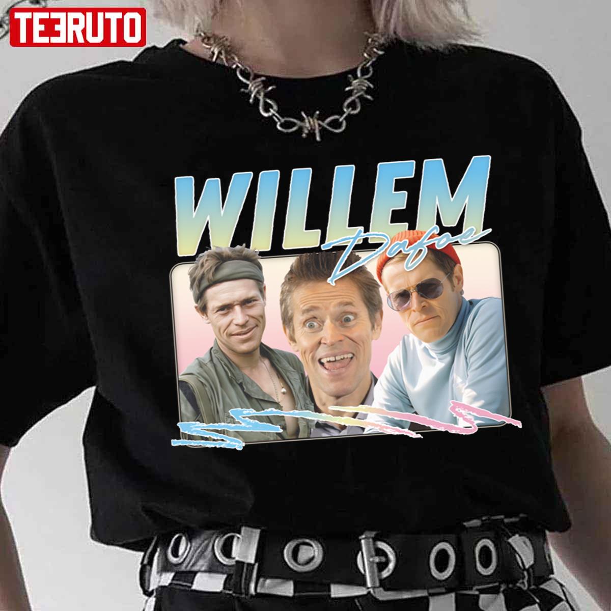 Willem Dafoe Funny Collage Design Unisex T-Shirt