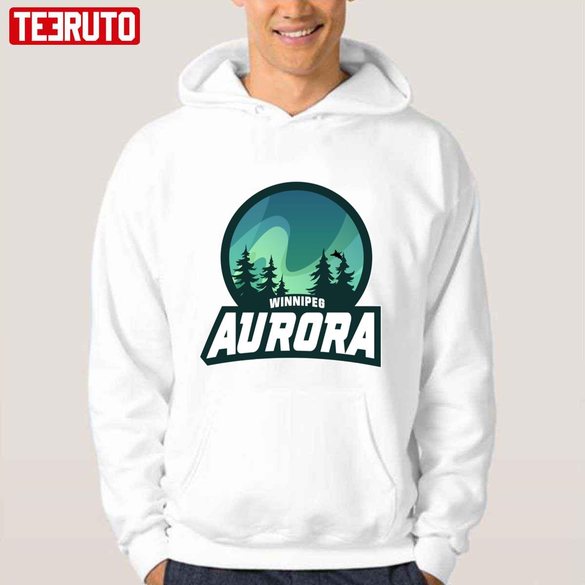 Winnipeg Aurora Alternate Simulation Hockey League Unisex Hoodie