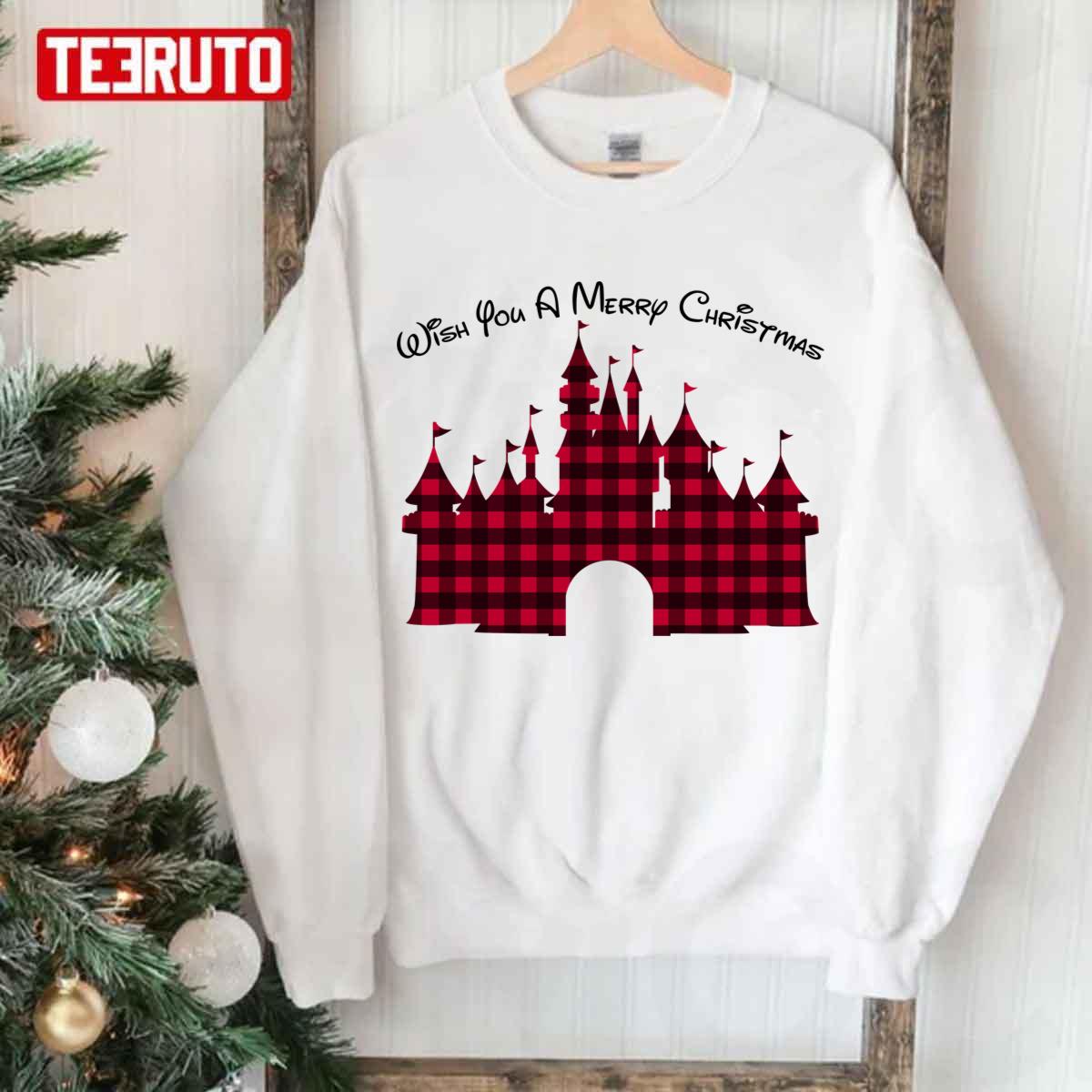 Wish You A Merry Christmas Disney Unisex Sweatshirt