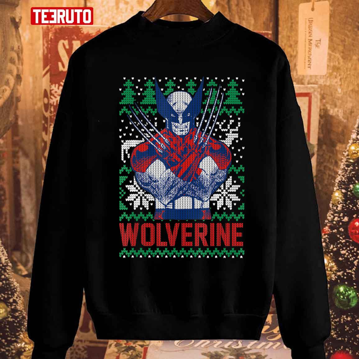 Wolve Christmas Marvel Tree Ugly Unisex Sweatshirt