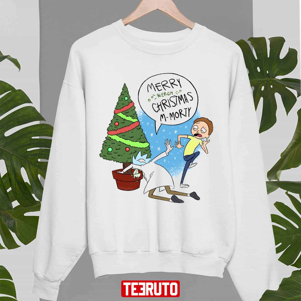 Woo Happy Holidays From Rick And Morty Unisex Sweatshirt