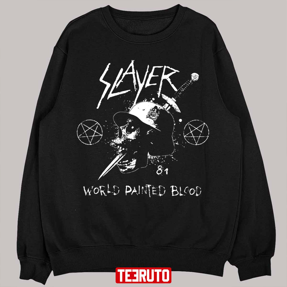 World Painted Blood The Slayer Band Unisex Sweatshirt