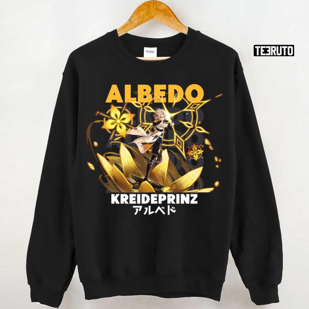 Yellow Design Kreideprinz Albedo Genshin Impact Unisex Sweatshirt