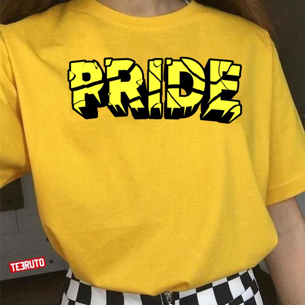 Yellow Typo Art Seven Deadly Sins Pride Unisex T-Shirt