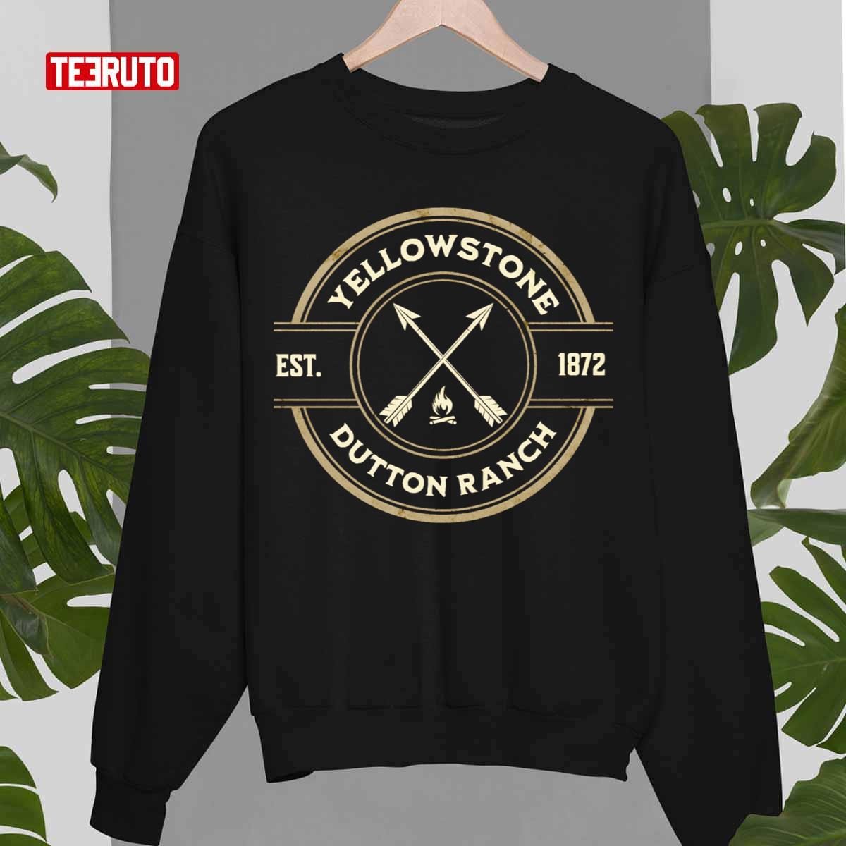 Yellowstone Dutton Ranch Arrows Casual Est 1872 Logo Unisex Sweatshirt