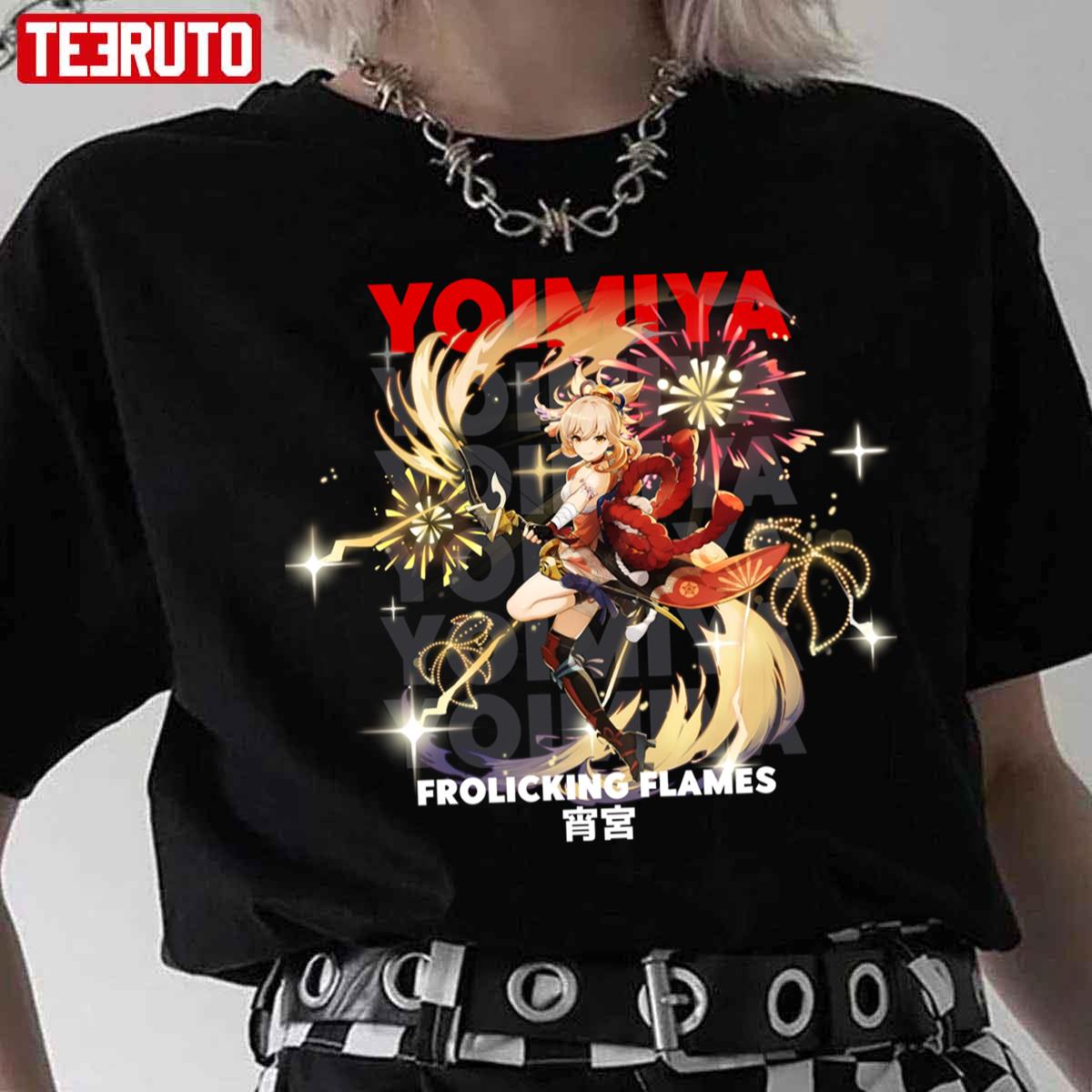 Yoimiya Genshin Impact Frolicking Flames Unisex T-Shirt