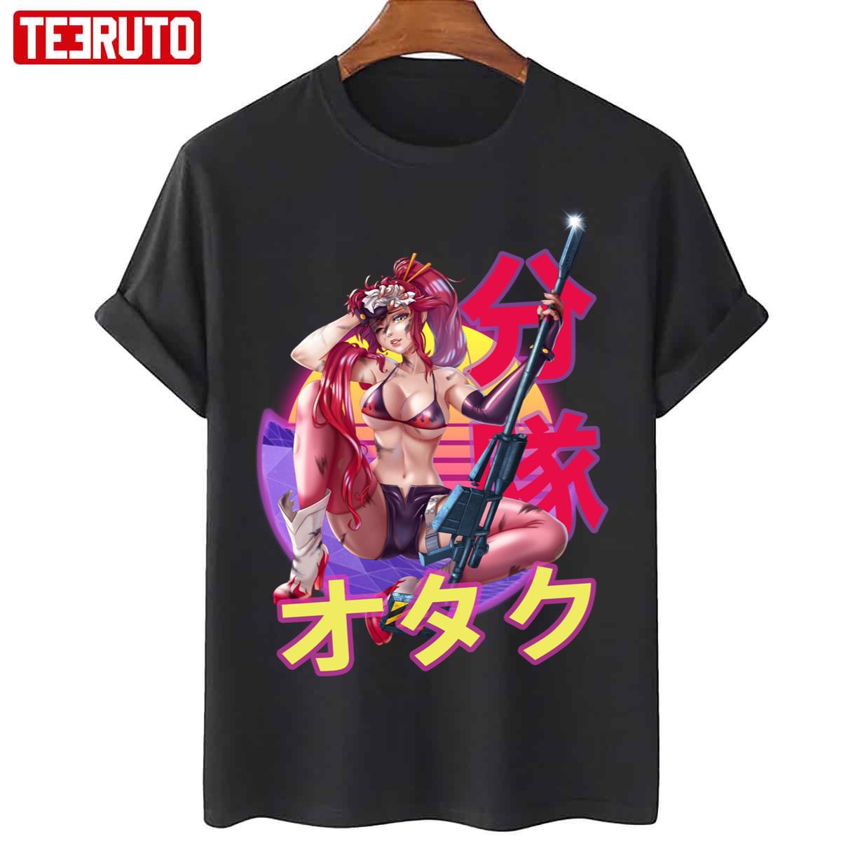 Yoko Littner Tengen Toppa Gurren Lagann Retro Sunset Unisex T-Shirt