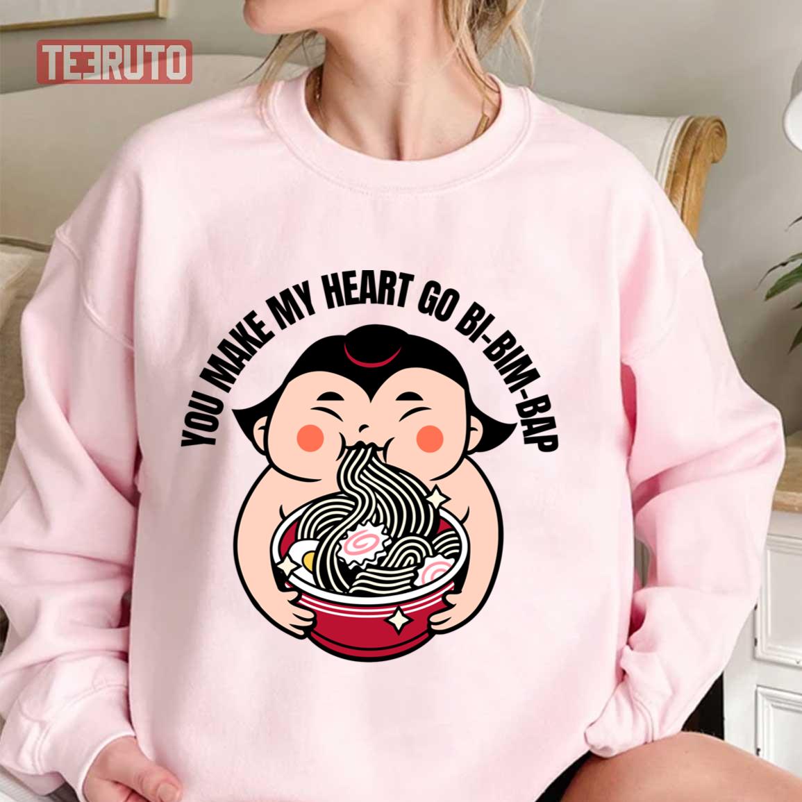 You Make My Heart Go Bibimbap Art Unisex Sweatshirt