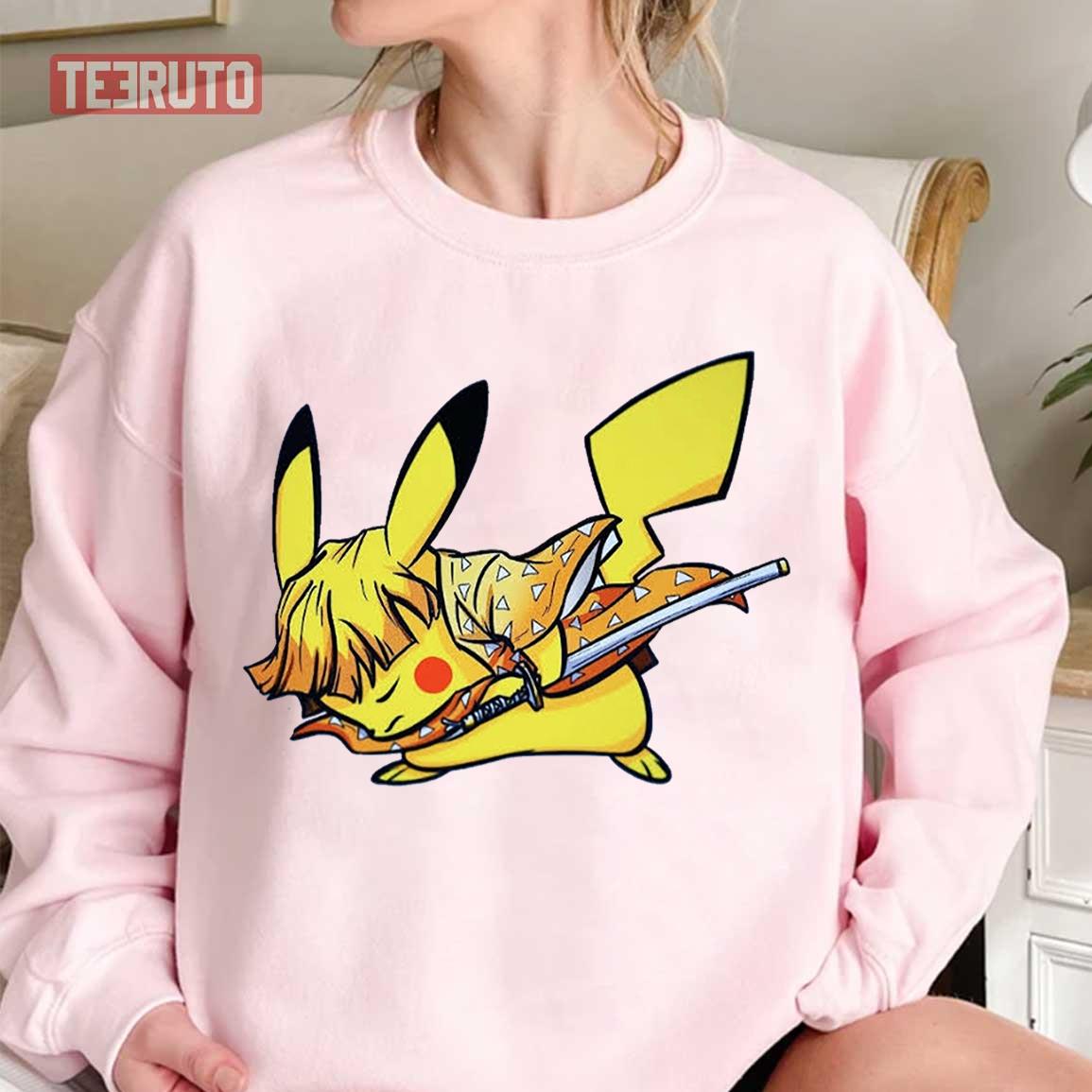 Zenitchuu Pikachu Demon Slayer Kimetsu No Yaiba Unisex Sweatshirt