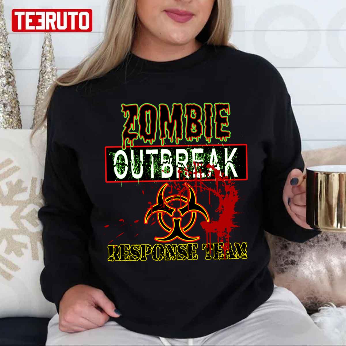 Zombie Outbreak Response Team Biohazard Radioactive Unisex Sweatshirt