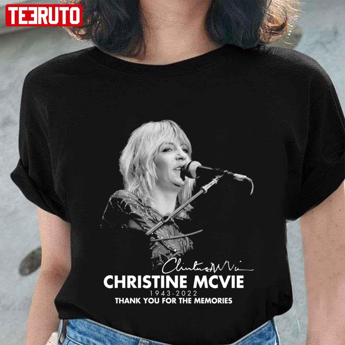 1943-2022 Christine Mcvie Vintage Retro Rock Pop Music Unisex T-Shirt